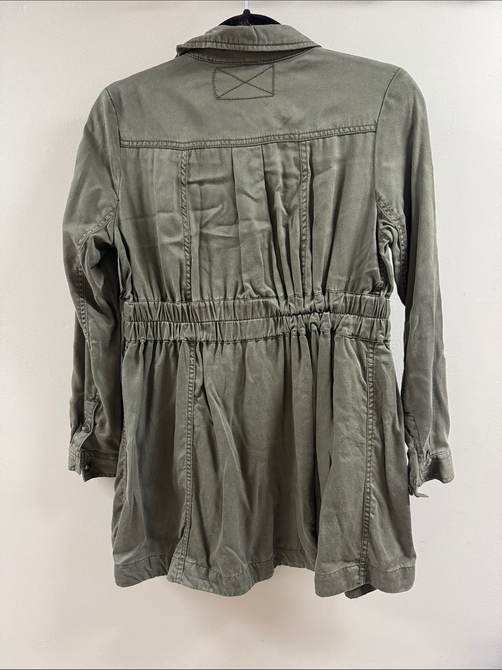 Free People Green Utility Drawstring Jacket - Picture 2 of 3